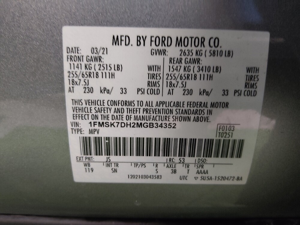 2021 Ford Explorer in Lakeland, FL 33815 - 18112650 33