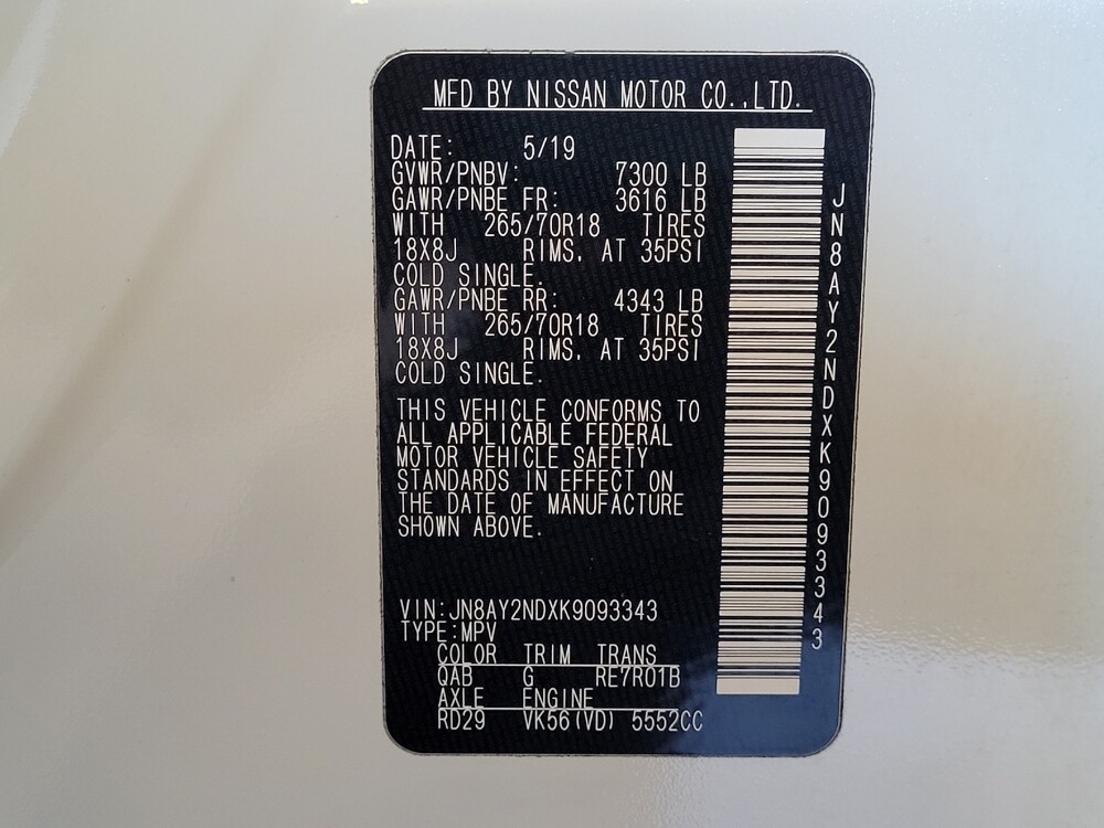 2019 Nissan Armada in Ocala, FL 34471 - 18112678 33