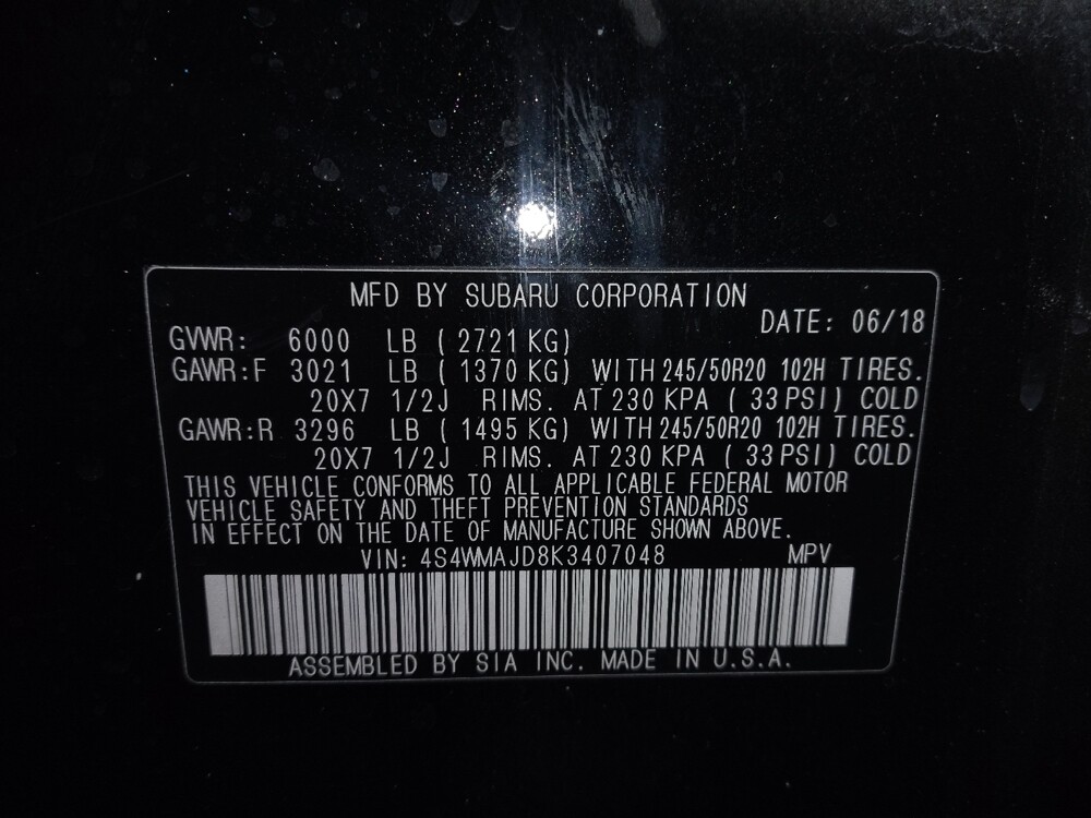 2019 Subaru Ascent in Jacksonville, FL 32225 - 18112692 33