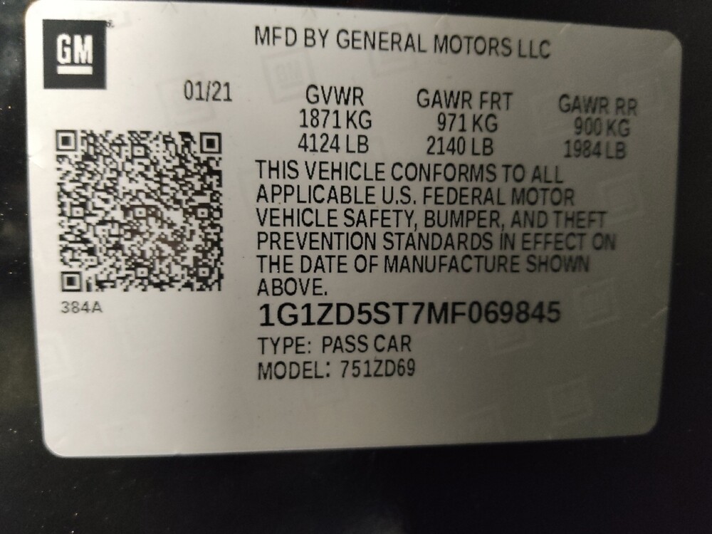 2021 Chevrolet Malibu in Raleigh, NC 27604 - 18112728 33