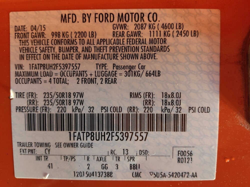 2015 Ford Mustang in Greenville, SC 29607 - 18112734 32