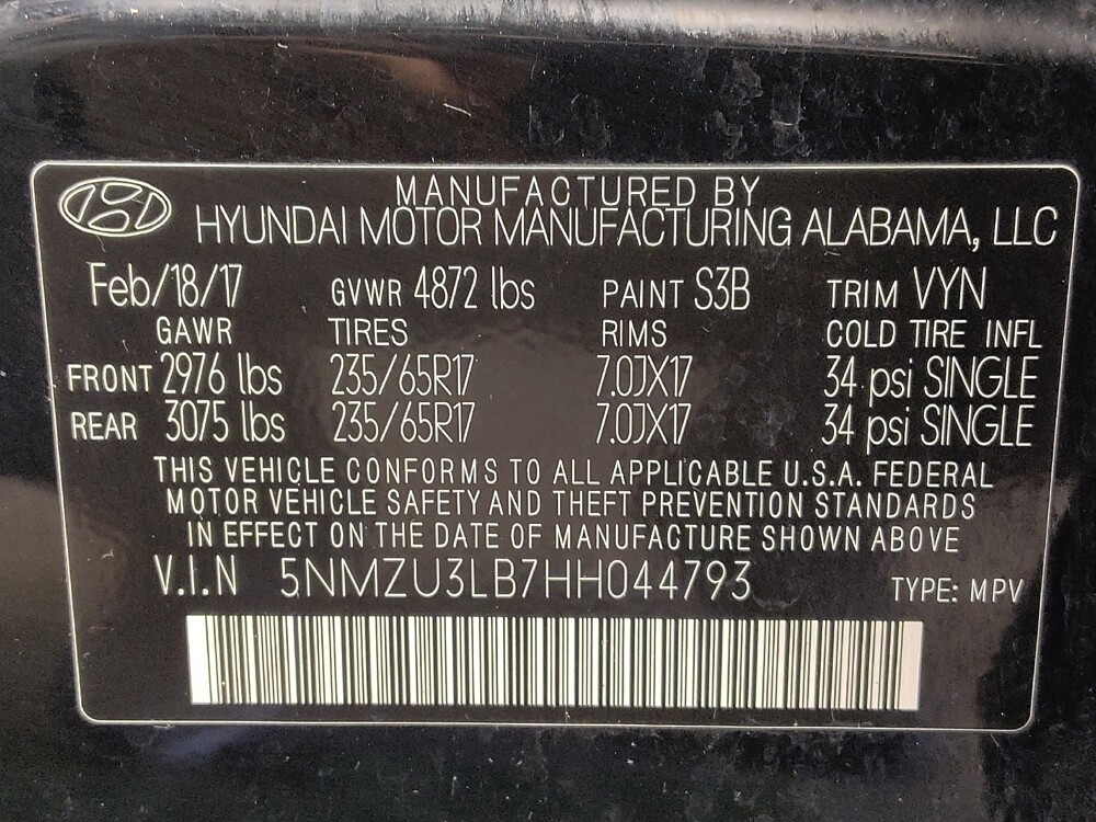 2017 Hyundai Santa Fe in Houston, TX 77060 - 18112777 33