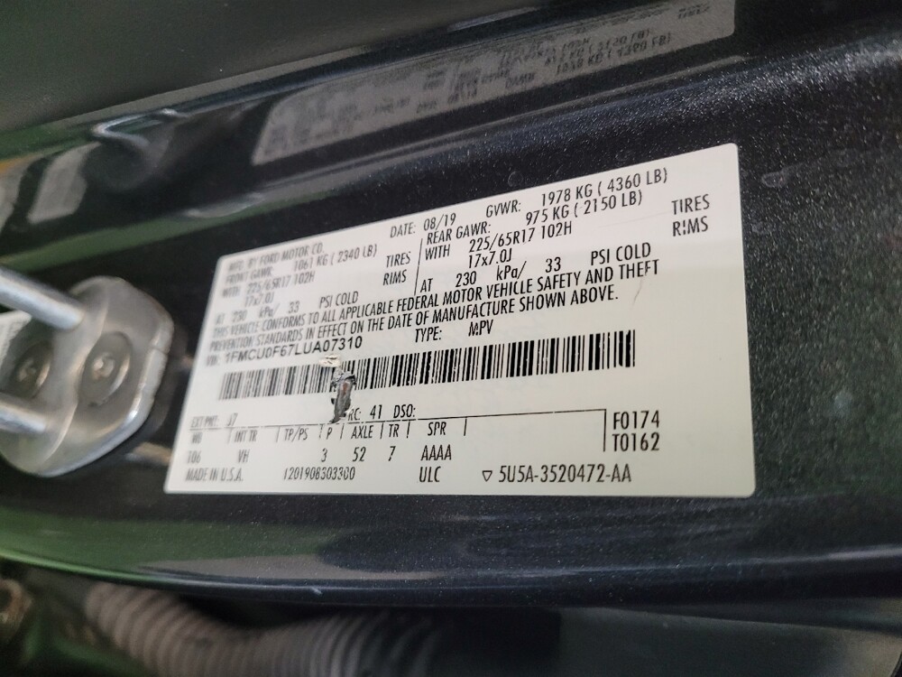 2020 Ford Escape in Miamisburg, OH 45342 - 18112791 33