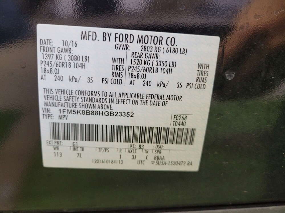 2017 Ford Explorer in Fairfield, OH 45014 - 18112793 33