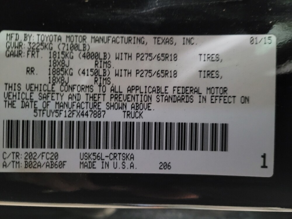 2015 Toyota Tundra in Woodbridge, VA 22191 - 18112807 33