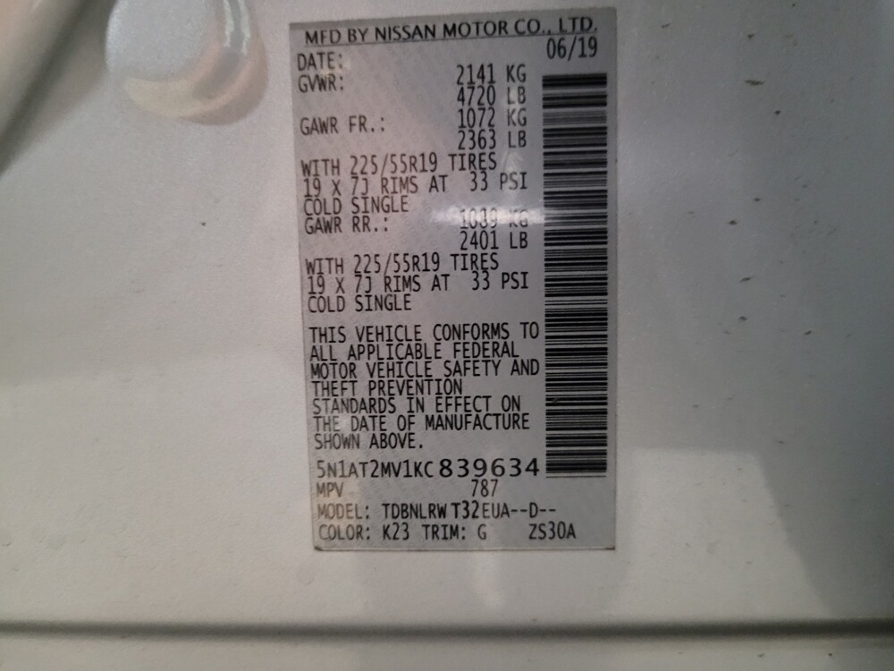 2019 Nissan Rogue in Glen Burnie, MD 21061 - 18112816 33