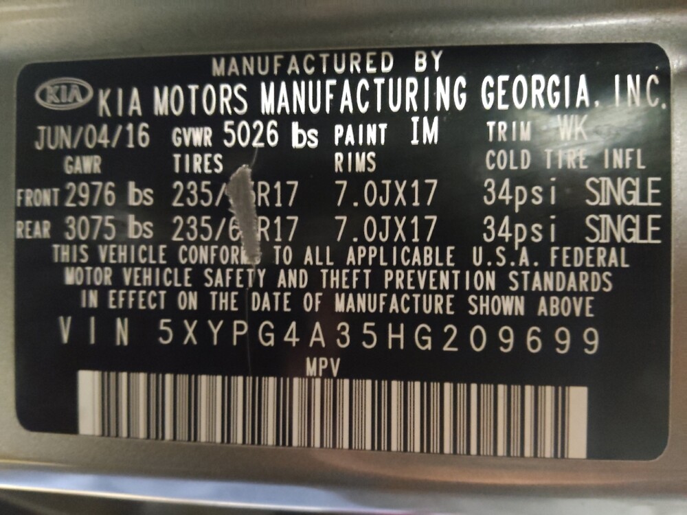 2017 Kia Sorento in Ocala, FL 34471 - 18112860 33