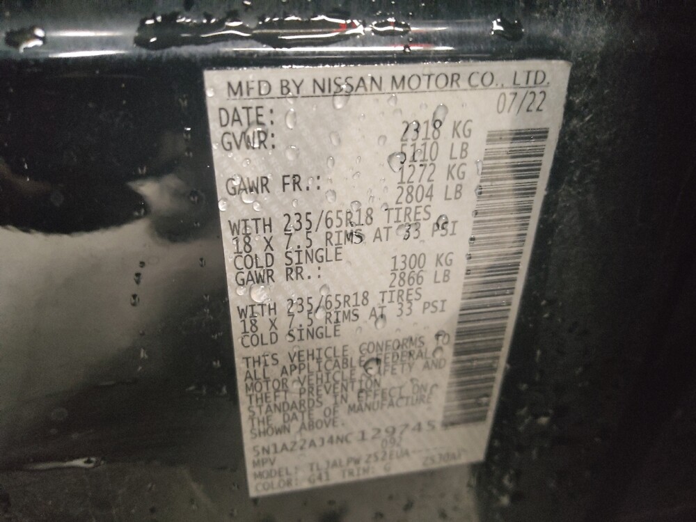 2022 Nissan Murano in Knoxville, TN 37923 - 18112909 33