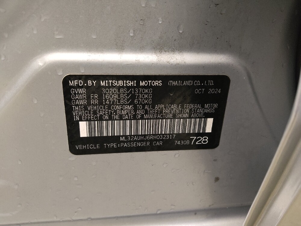 2024 Mitsubishi Mirage in Midlothian, IL 60445 - 18112924 33