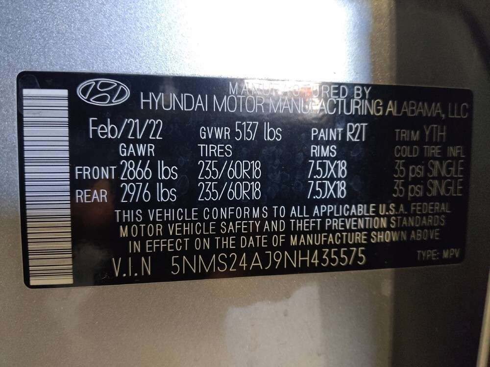 2022 Hyundai Santa Fe in Conyers, GA 30094 - 18112978 33