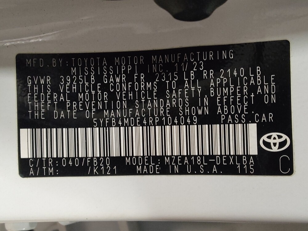 2024 Toyota Corolla in Sanford, FL 32773 - 18112979 33