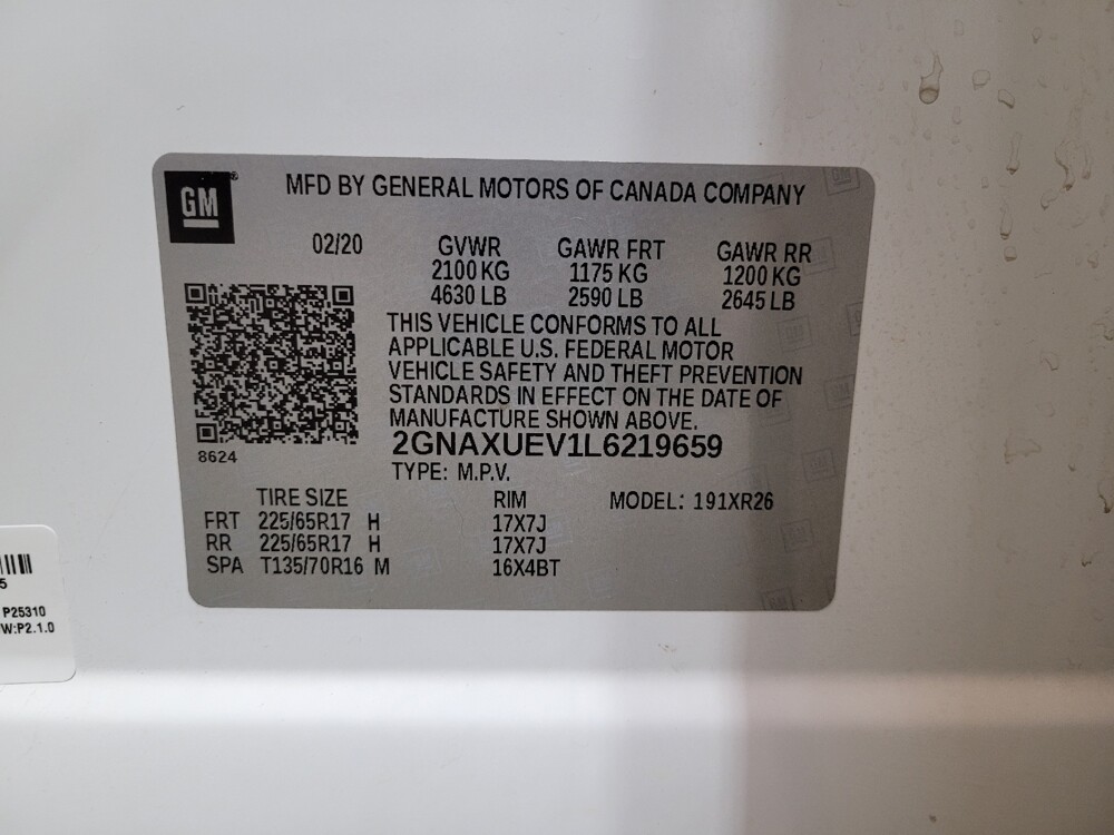 2020 Chevrolet Equinox in Miamisburg, OH 45342 - 18112999 33