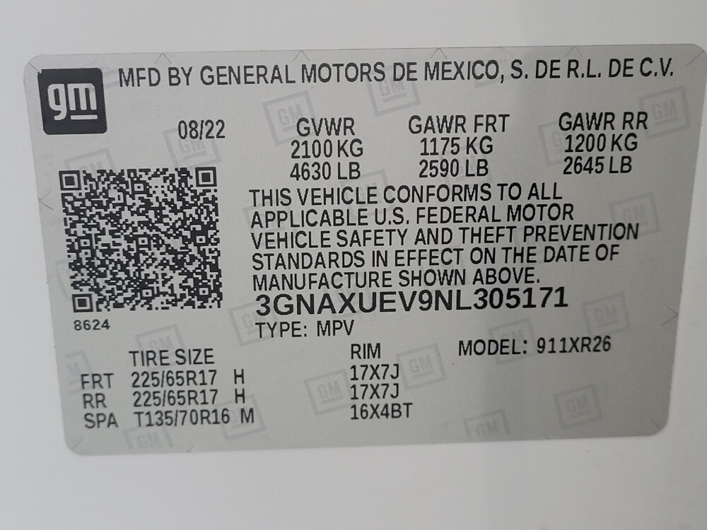 2022 Chevrolet Equinox in Columbus, OH 43228 - 18113005 33