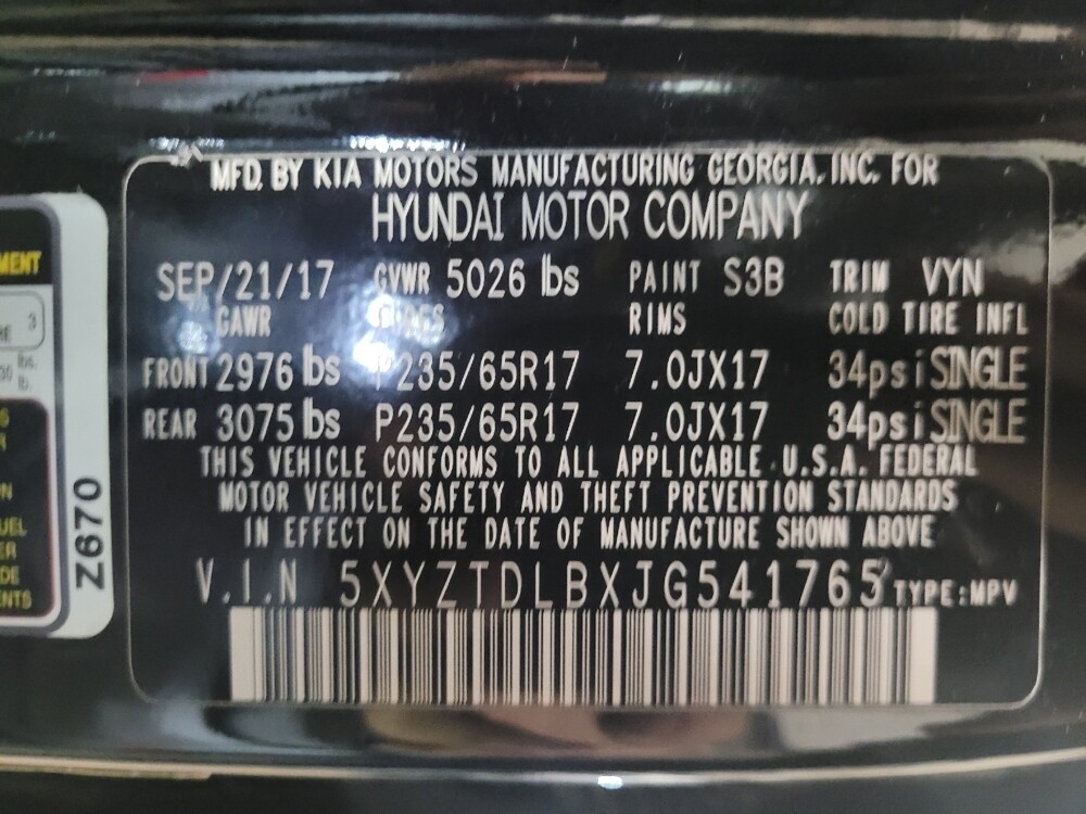 2018 Hyundai Santa Fe in Glen Burnie, MD 21061 - 18113044 33