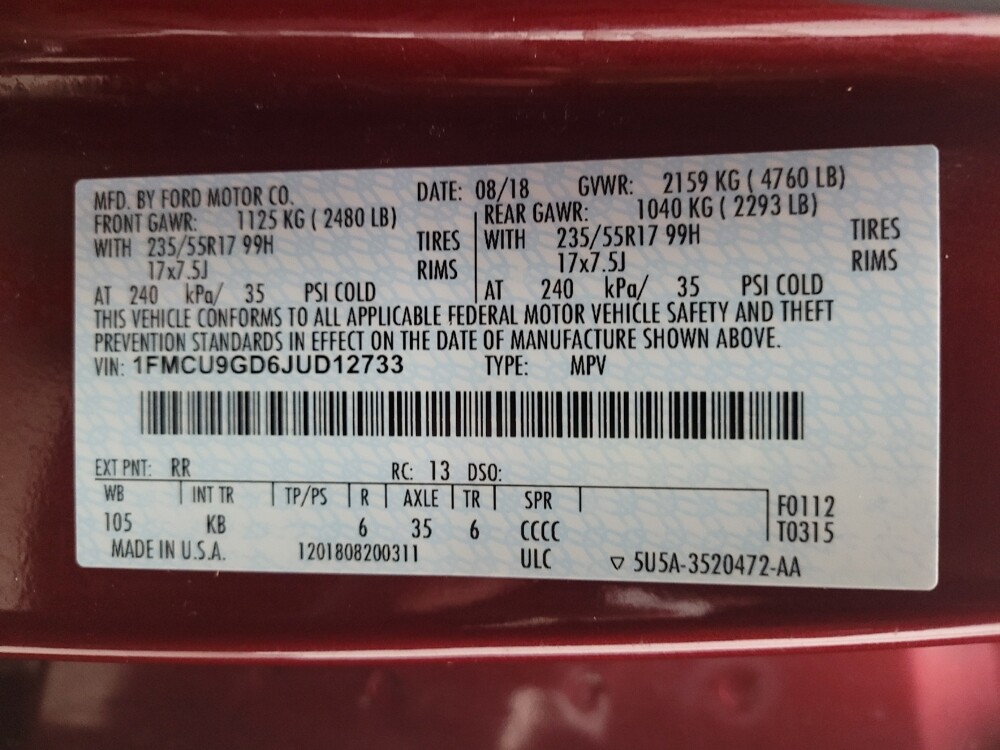 2018 Ford Escape in Grand Rapids, MI 49508 - 18113087 33