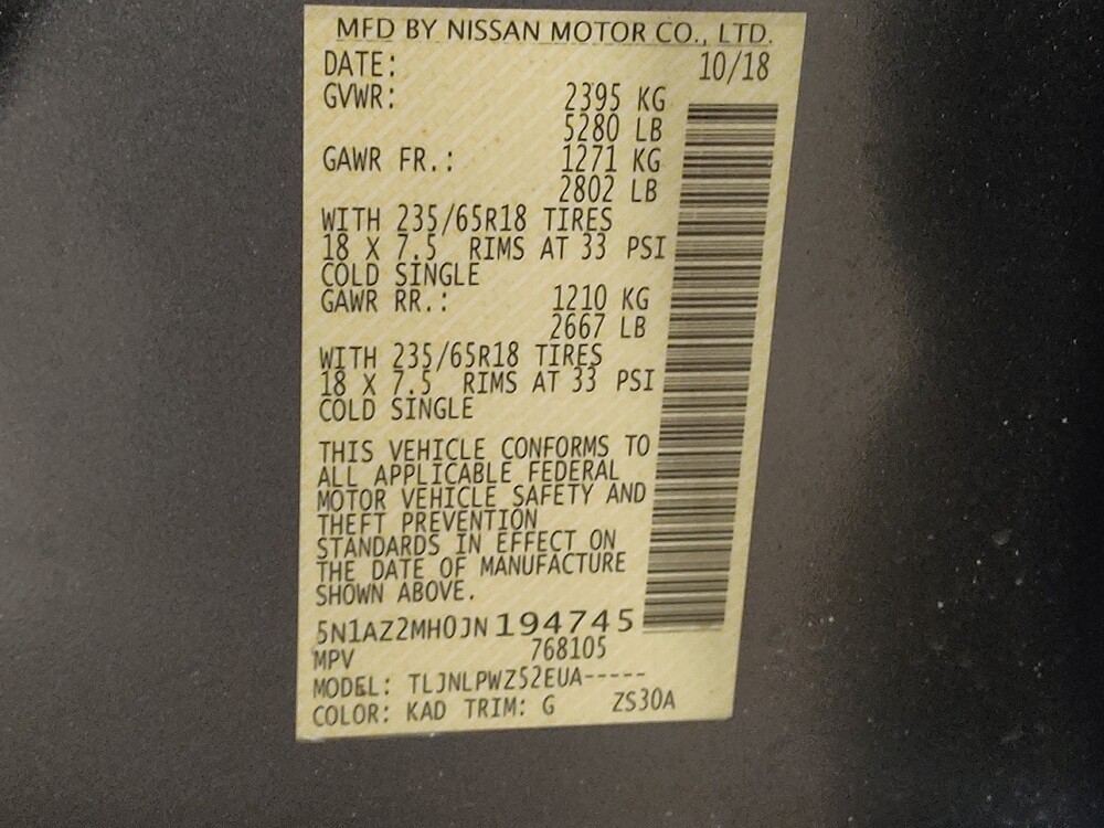 2018 Nissan Murano in Arlington, TX 76011 - 18113095 33