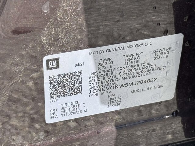 2021 Chevrolet Traverse in Winchester, VA 22602 - 18113123 30