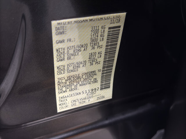 2019 Nissan Titan in Burlington, WI 53105 - 18113129 35