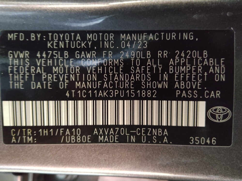 2023 Toyota Camry in Bradenton, FL 34207 - 18113220 33