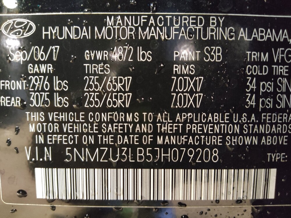 2018 Hyundai Santa Fe in Tallahassee, FL 32304 - 18113221 33