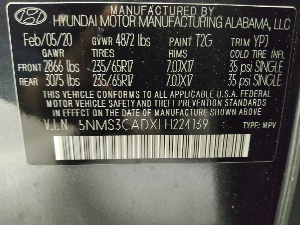 2020 Hyundai Santa Fe in Raleigh, NC 27604 - 18113266 33