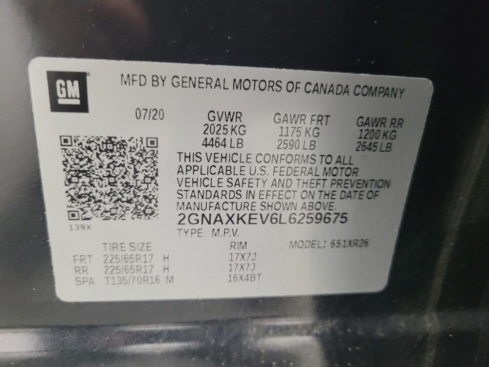 2020 Chevrolet Equinox in Memphis, TN 38128 - 18113288 33