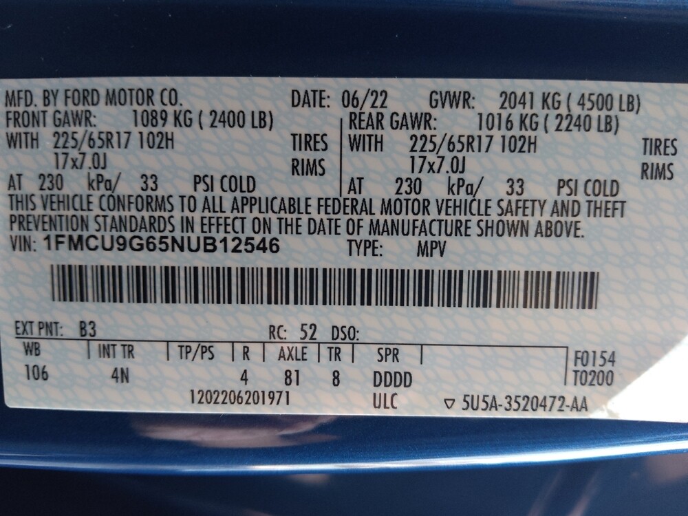 2022 Ford Escape in San Antonio, TX 78238 - 18113308 33