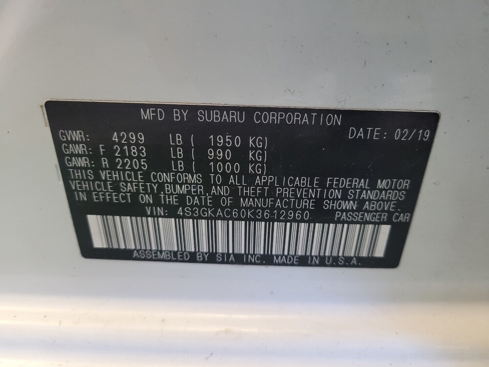 2019 Subaru Impreza in Miamisburg, OH 45342 - 18113315 33