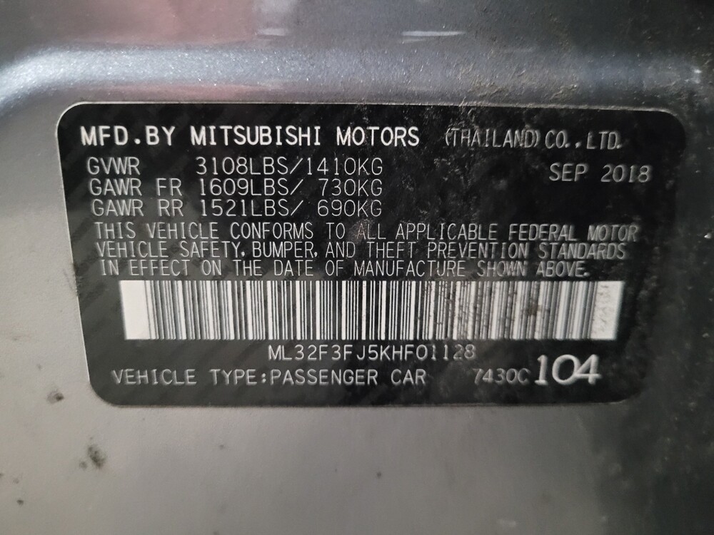 2019 Mitsubishi Mirage G4 in Owings Mills, MD 21117 - 18113328 33