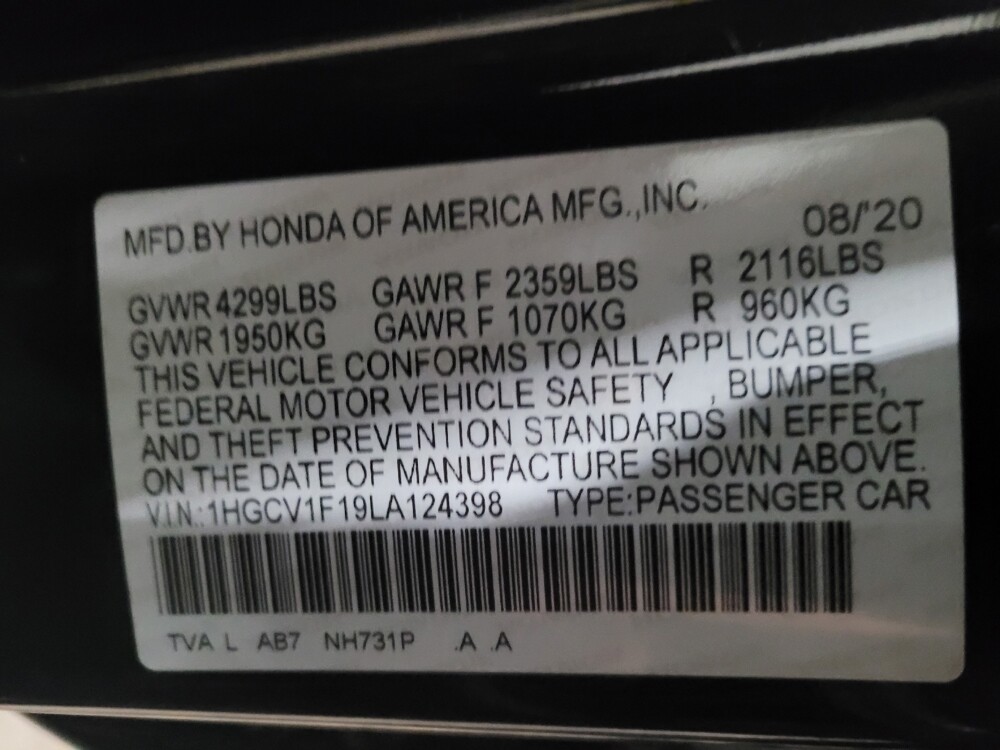 2020 Honda Accord in Newport News, VA 23601 - 18113343 33