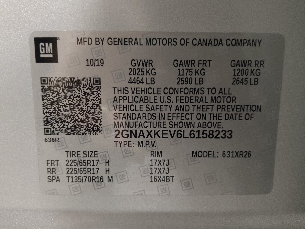 2020 Chevrolet Equinox in Ocala, FL 34471 - 18113375 33