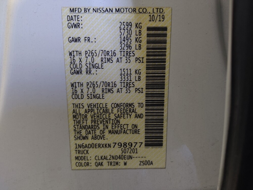 2019 Nissan Frontier in Tucson, AZ 85705 - 18113385 33