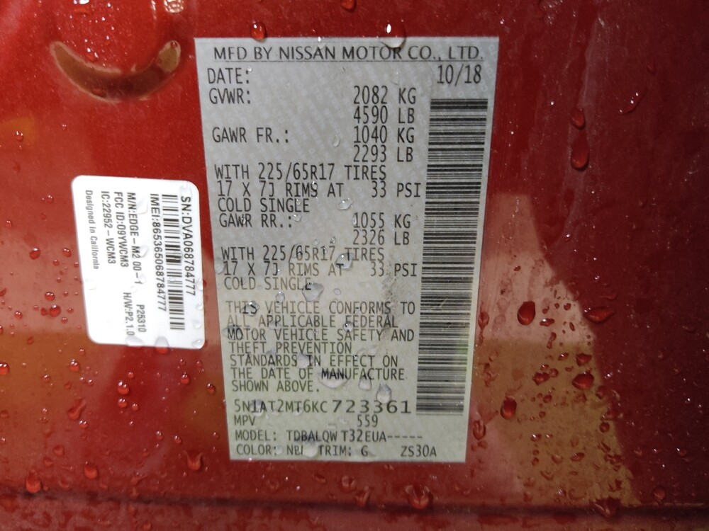 2019 Nissan Rogue in Tallahassee, FL 32304 - 18113411 33