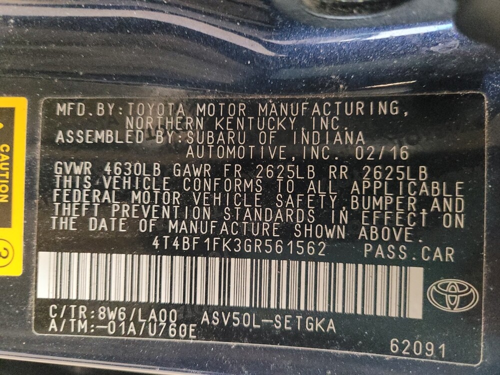 2016 Toyota Camry in Pelham, AL 35124 - 18113504 33