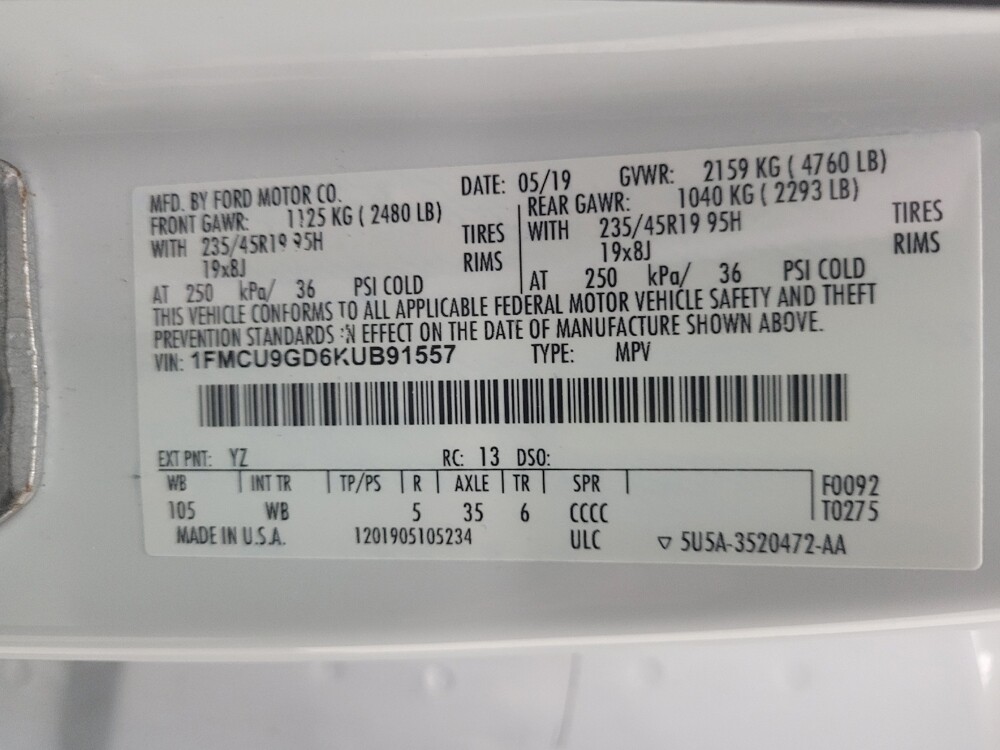 2019 Ford Escape in Taylor, MI 48180 - 18113598 33