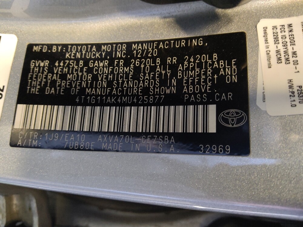 2021 Toyota Camry in Tucson, AZ 85705 - 18113610 33