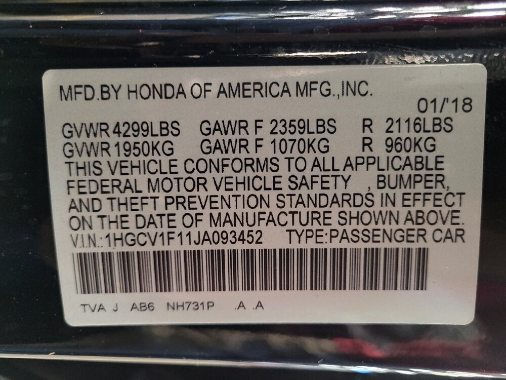2018 Honda Accord in Bradenton, FL 34207 - 18113623 33