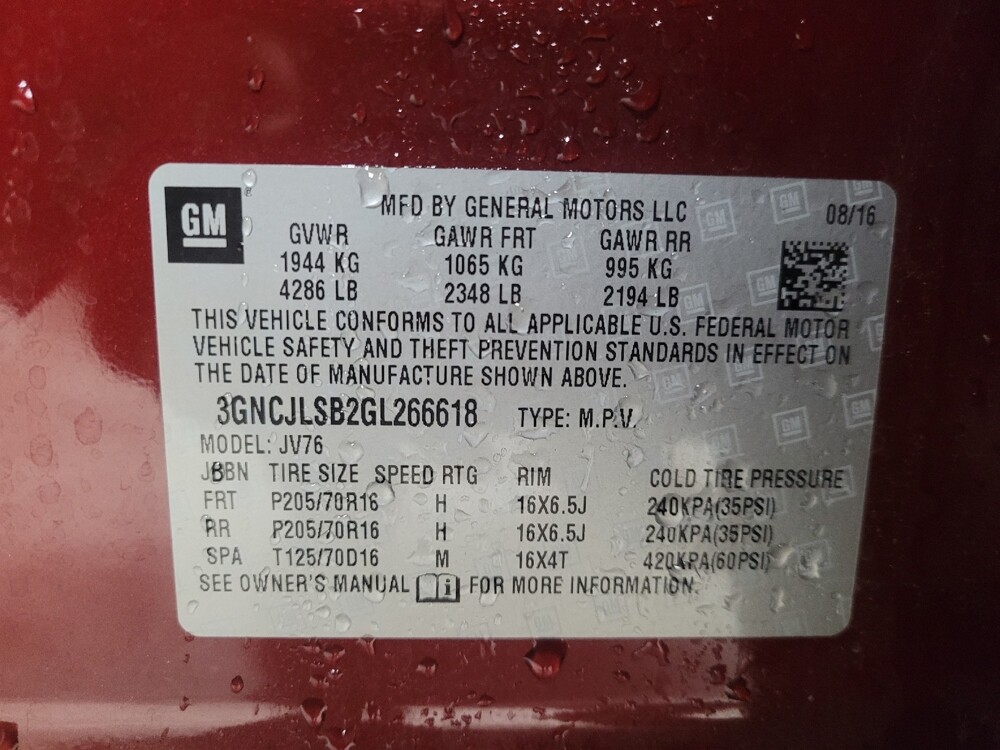 2016 Chevrolet Trax in Morrow, GA 30260 - 18113735 33