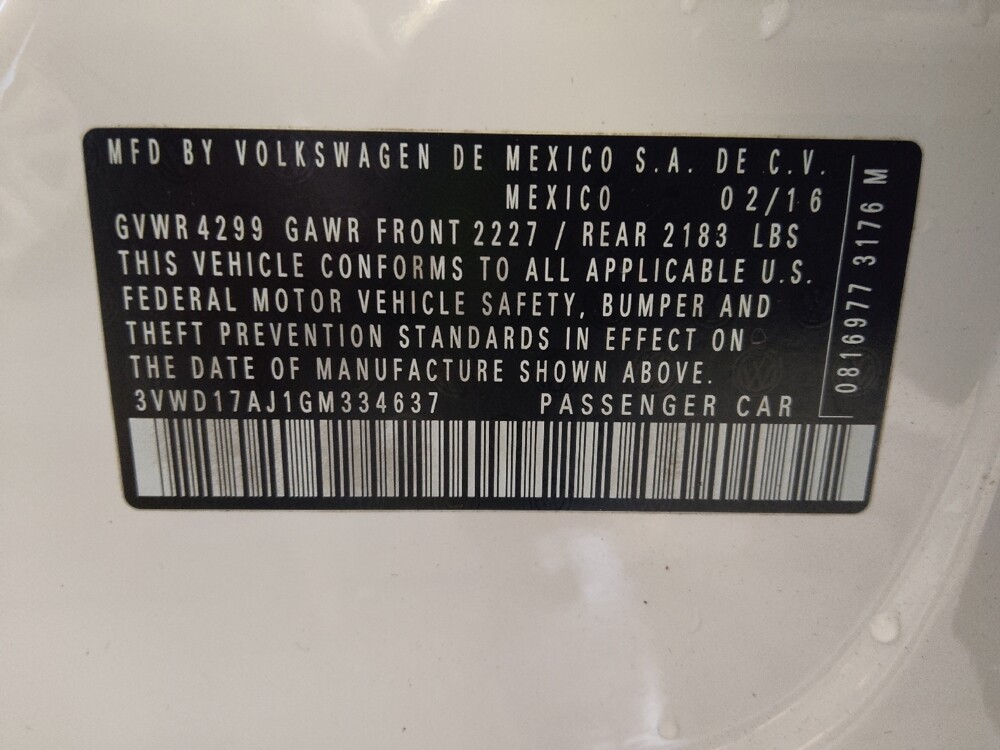 2016 Volkswagen Jetta in Lakeland, FL 33815 - 18113795 33
