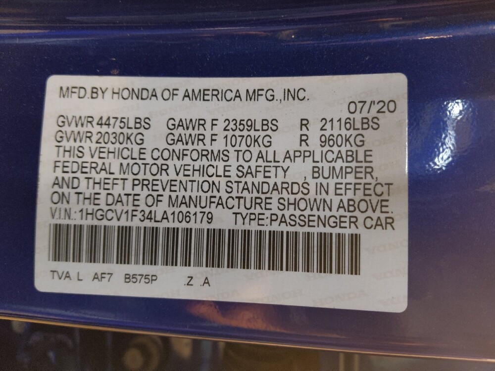 2020 Honda Accord in Columbia, SC 29210 - 18113838 33