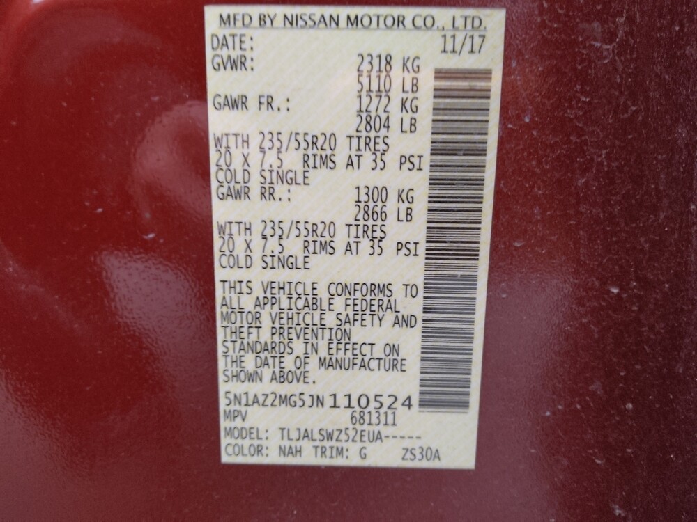 2018 Nissan Murano in Lakewood, CO 80215 - 18113859 33