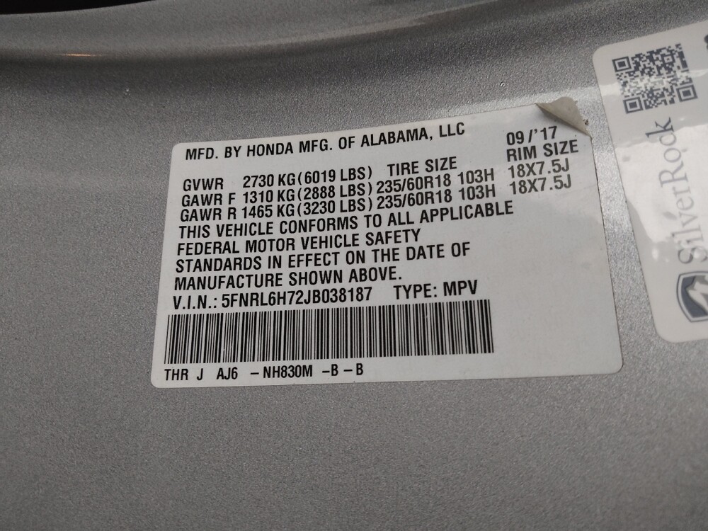 2018 Honda Odyssey in Springfield, MO 65807 - 18113936 33