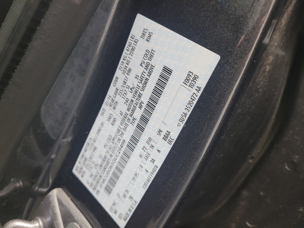 2016 Ford Escape in Eastpointe, MI 48021 - 18113953 33