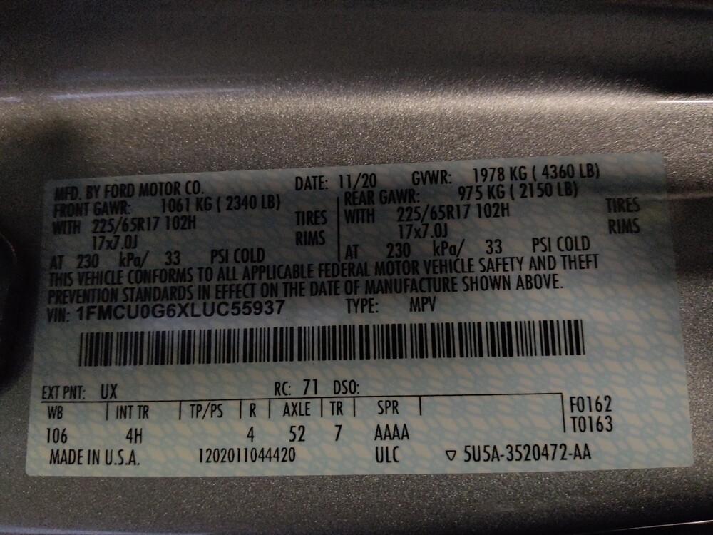 2020 Ford Escape in Glendale, AZ 85301 - 18113965 33