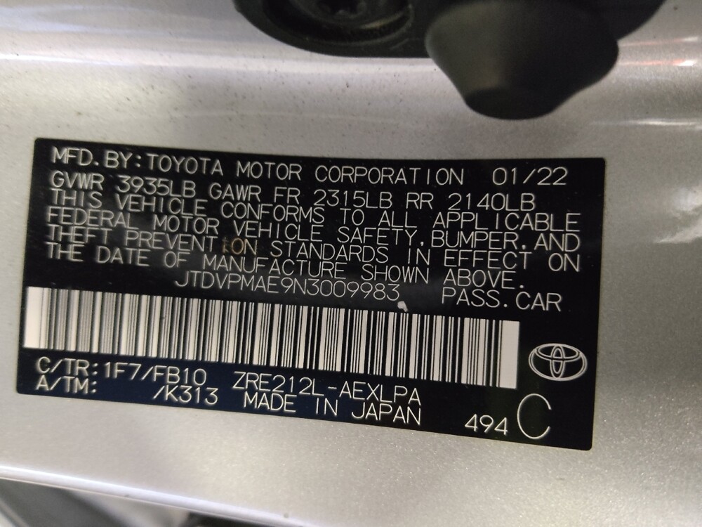 2022 Toyota Corolla in Tampa, FL 33619 - 18113978 33