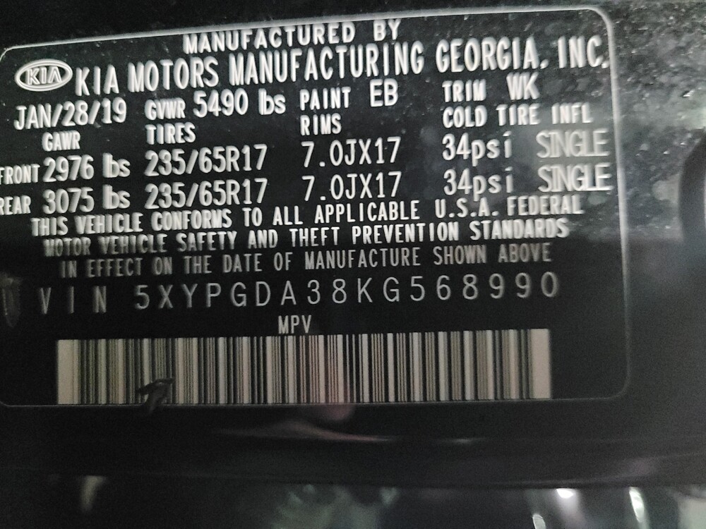 2019 Kia Sorento in Williamstown, NJ 8094 - 18113991 33