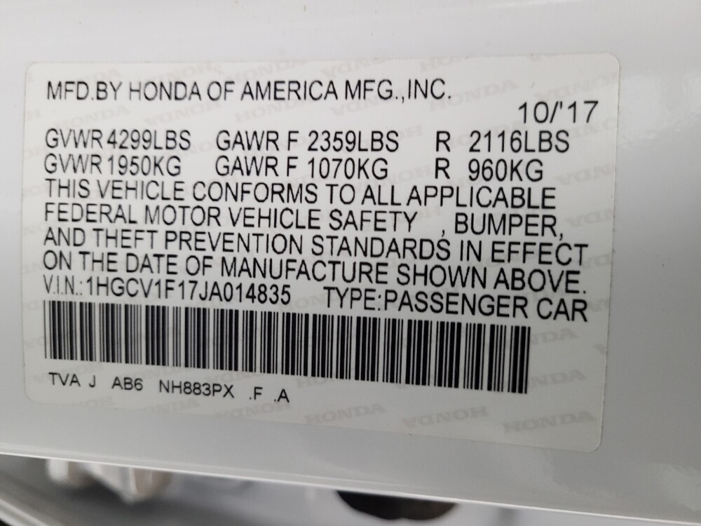 2018 Honda Accord in Las Vegas, NV 89104 - 18114089 33