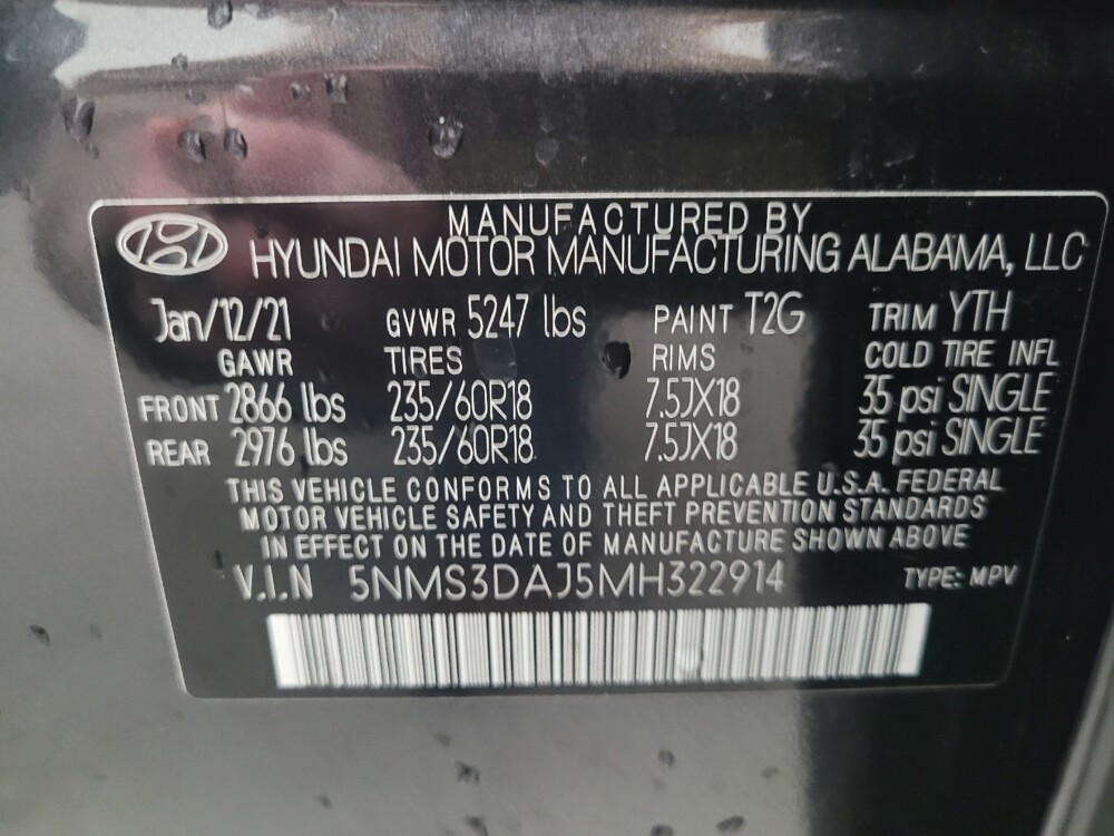 2021 Hyundai Santa Fe in Taylor, MI 48180 - 18114133 33