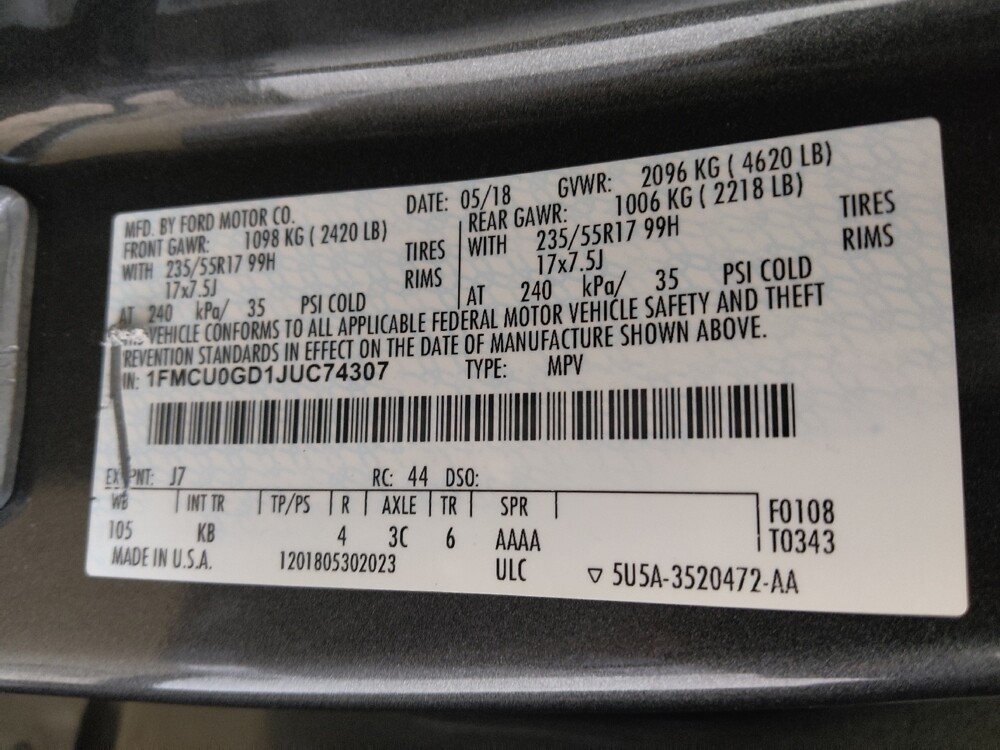 2018 Ford Escape in Columbus, GA 31909 - 18114141 33