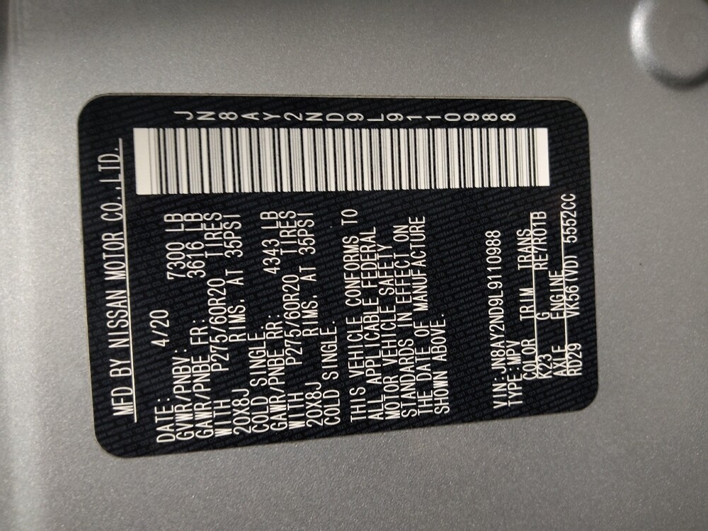 2020 Nissan Armada in Charlotte, NC 28273 - 18114150 33